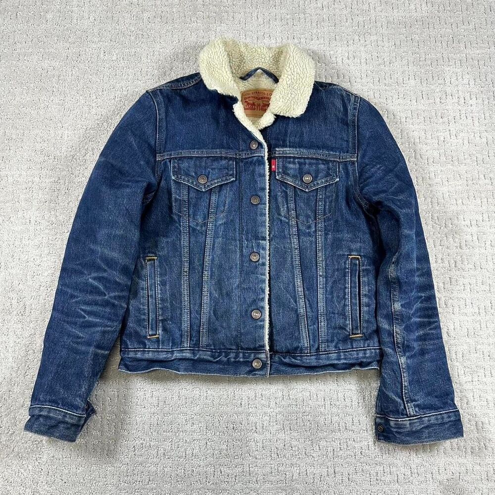 Levi-s Blue and Navy Sherpa Jacket